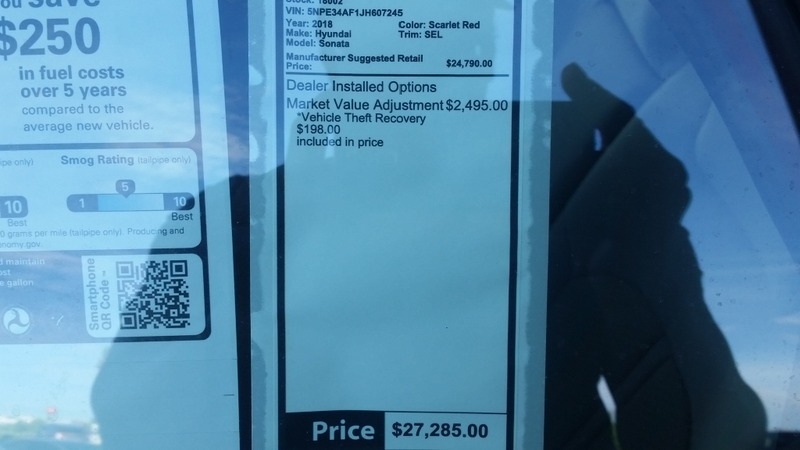 Illustration for article titled Seriously, $2,500 Market Adjustment on ALL Hyundais?!